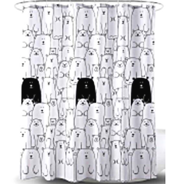 Shower Curtain Mould Mildew Resistant PD14
