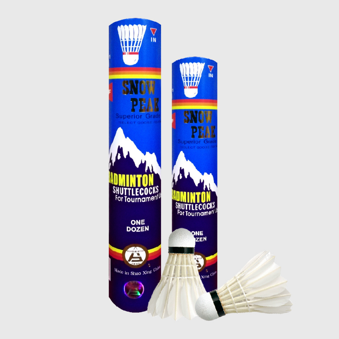 Snowpeak Tournament Grade Badminton Goose Feather Shuttles BWF Approved ...